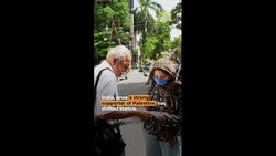 77-year-old Indian professor campaigns for Gaza every day News Clip