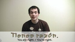 How to say "you're right!" in Spanish (Día 43) Instructional Video