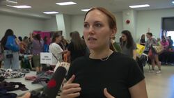 Hundreds gathered for an annual fall clothing swap in support of charity News Clip
