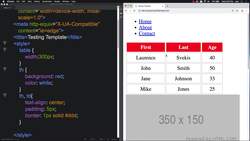 HTML CSS and JavaScript for Beginners - A Web Design Course - CSS and Tables Instructional Video