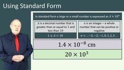 Using Standard Form in Chemistry: Expressing Large and Small Numbers for Calculations Instructional Video