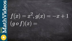 How to apply the compostion of two functions Instructional Video