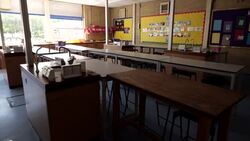 UK: Empty School during coronavirus epidemic lockdown. News Clip