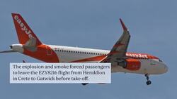 EasyJet flight panic as 'bag of vapes' explodes sending passengers heading for Gatwick fleeing Instructional Video