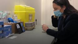 Priti Patel visits Harrow vaccination centre News Clip