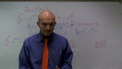 Quotient Rule of Exponents Instructional Video