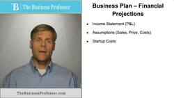 Business Plan - Financial Projections Instructional Video