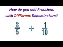 Adding Fractions with Different Denominators Example 2 Instructional Video