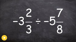 How to determine the quotient of two negative mixed numbers Instructional Video