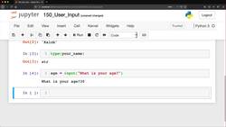 Python for Everybody: The Ultimate Python 3 Bootcamp - User Input Instructional Video