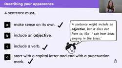 Using descriptive language to describe yourself Instructional Video