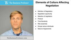 Elements of Culture Affecting Negotiation Instructional Video