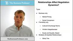 Types of Relationship in a Negotiation Instructional Video