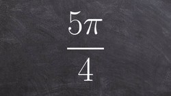 How to Graph an Angle in Terms of PI in Standard Form Instructional Video