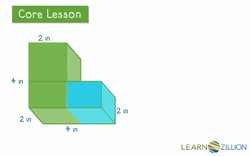 Finding the Volume of Complex Rectangular Prisms Instructional Video