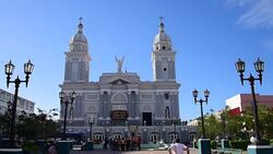Santiago de Cuba: Main Catholic Basilica Church Named: Our Lady of Assumption Stock Footage