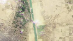 Massive cargo ship blocks Suez Canal in Egypt News Clip