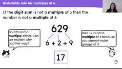 Use divisibility rules for multiples of 6 Instructional Video