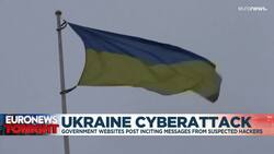 Ukrainian government websites down after 'massive' cyberattack News Clip