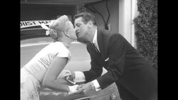 Newlyweds Betty Hutton and Charles O'Curran talk to reporter at her home in Brentwood, CA, after eloping to Nevada News Clip