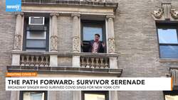 The Path Forward: Broadway Star Sings To New York From His Balcony News Clip