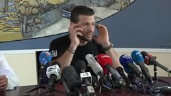 Flyboard inventor Franky Zapata press conference on record attempt failure News Clip