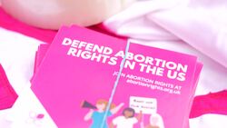 Protesters gather outside US embassy in London after abortion ruling News Clip