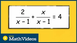 How to solve a Rational Equation with one solution Instructional Video
