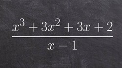 Dividing two polynomials using long division algorithm Instructional Video