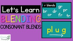 Let's Learn Blending with Consonant Blends Instructional Video