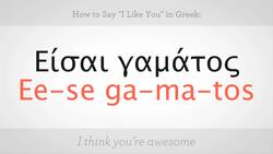 How to Say "I Like You" in Greek Instructional Video