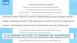 13 Charged In Plot To Kidnap Michigan Governor, Storm State Capitol News Clip