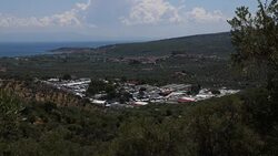 Europe migrant crisis: Lesbos refugee camps Stock Footage