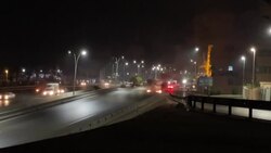 CLEAN : Tires burned in streets of Libya's Tripoli in overnight protest News Clip