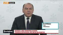 UBS's Weber on Russia, Banker Pay, Tenure as Chairman News Clip