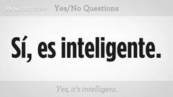 How to Form Yes or No Questions in Spanish Instructional Video