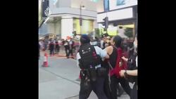 Hong Kong police arrest demonstrators on Tiananmen anniversary News Clip