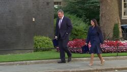 Priti Patel and Bradon Lewis Arrive for First Cabinet Meeting in Boris Johnson's Government News Clip