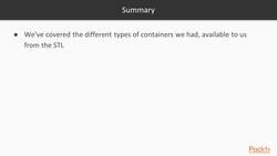 C++ Standard Template Library in Practice - Section 2 Review Instructional Video