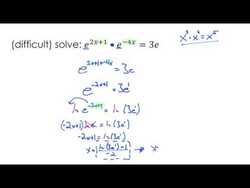 Exponential and Logarithmic Equations 1 Instructional Video