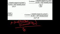 Crystal Lattice Structures: Density Calculation 4 Instructional Video