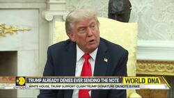 Trump denies sending birthday note to Epstein: 'I didn't do it' News Clip