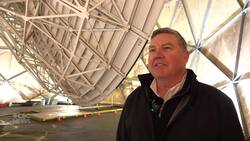 Take a look inside this giant satellite dish News Clip