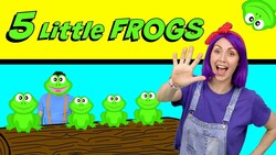 Five Little Speckled Frogs Learn Counting with Bella and Beans TV Instructional Video