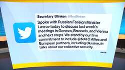 Blinken & Lavrov to Meet This Week in Geneva News Clip