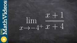 Using tiny numbers to evaluate the right hand limit of a rational function Instructional Video