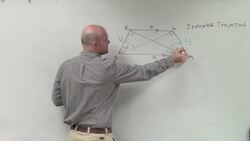 How to determine the missing measures of an isosceles trapezoid Instructional Video