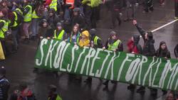 Greta marches with school climate strikers in Bristol News Clip