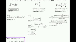 General Chemistry | Calculating Frequency (λ), Wavelength (𝝂), & Energy Instructional Video