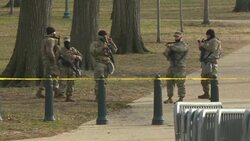 CLEAN : Security fences and barbed wire installed around US Capitol News Clip